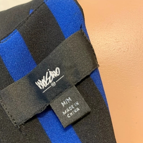 Mossimo Blue and Black Geometric Striped Dress Size M - Picture 3 of 3